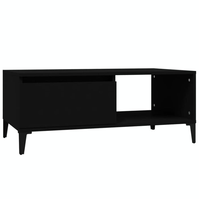 Coffee Table Black 90x50x36.5 Cm Engineered Wood Nxobpt