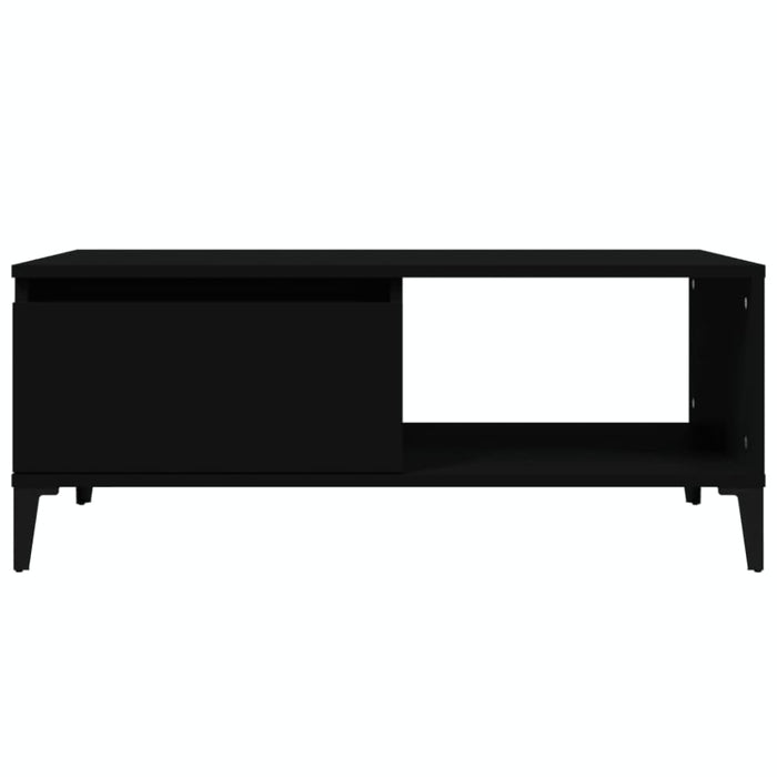 Coffee Table Black 90x50x36.5 Cm Engineered Wood Nxobpt