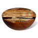 Coffee Table Bowl-shaped with Steel Base Solid Reclaimed