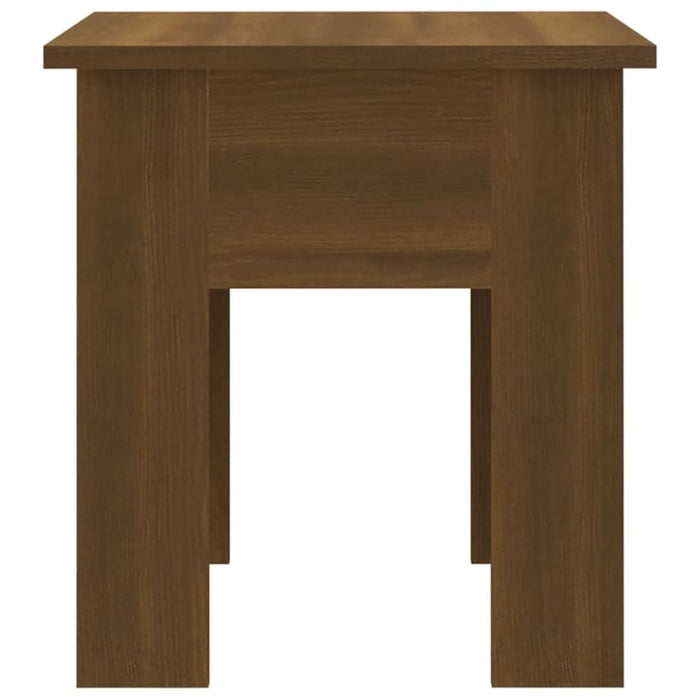 Coffee Table Brown Oak 40x40x42 Cm Engineered Wood Notbit
