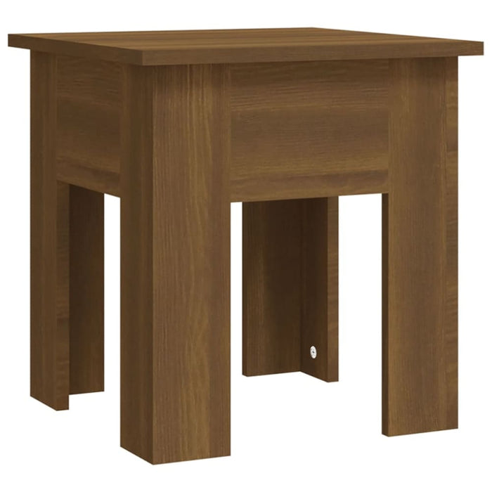 Coffee Table Brown Oak 40x40x42 Cm Engineered Wood Notbit