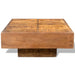 Coffee Table Brown Square Solid Mango Wood Xaootx