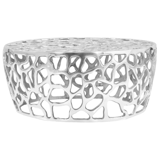 Coffee Table Casted Aluminium 70x30 Cm Silver Xalpot