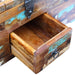 Coffee Table Box Chest Solid Reclaimed Wood 80x40x35 Cm