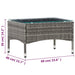 Coffee Table Grey 60x40x36 Cm Poly Rattan Apkbn