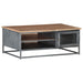 Coffee Table Grey 90x50x35 Cm Solid Acacia Wood Txtpbb