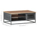 Coffee Table Grey 90x50x35 Cm Solid Acacia Wood Txtpbb
