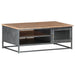 Coffee Table Grey 90x50x35 Cm Solid Acacia Wood Txtpbb