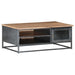 Coffee Table Grey 90x50x35 Cm Solid Acacia Wood Txtpbb