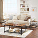 Coffee Table Living Room With Dense Mesh Shelf Large