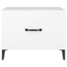 Coffee Table with Metal Legs 2 Pcs White 50x50x40 Cm Noxixi