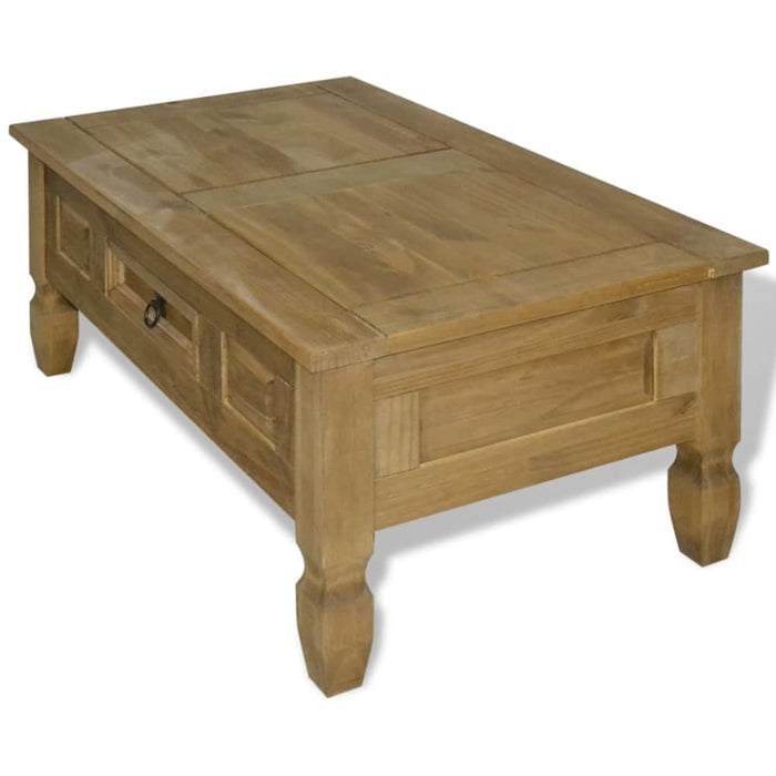 Coffee Table Mexican Pine Corona Range 100x60x45 Cm Xatitl