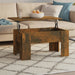 Coffee Table Smoked Oak 79x49x41 Cm Engineered Wood Nokxno