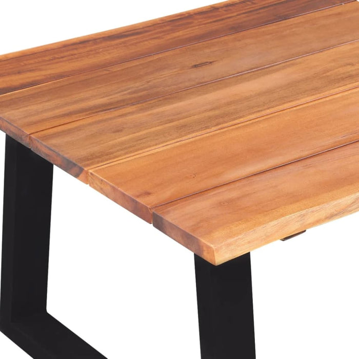 Coffee Table Solid Acacia Wood 110x60x40 Cm Xaakkl