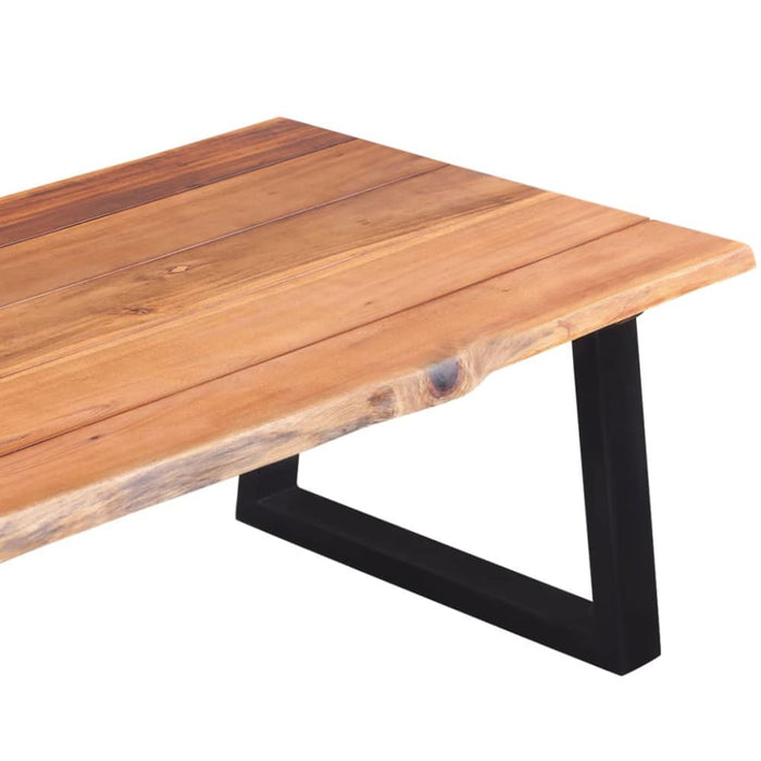Coffee Table Solid Acacia Wood 110x60x40 Cm Xaakkl