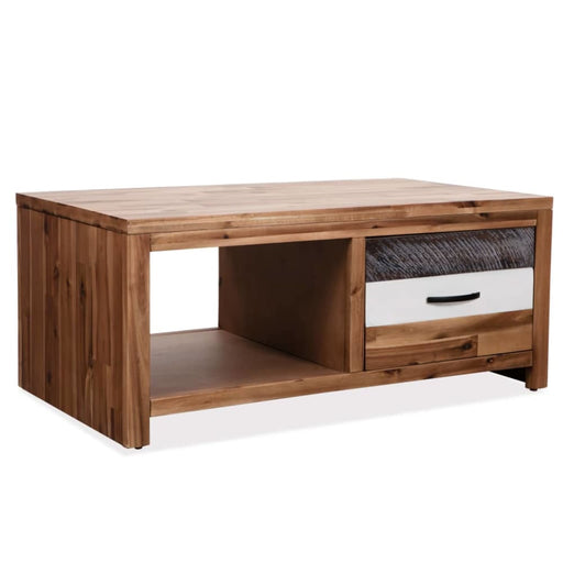 Coffee Table Solid Acacia Wood 90x50x37.5 Cm Xalbat