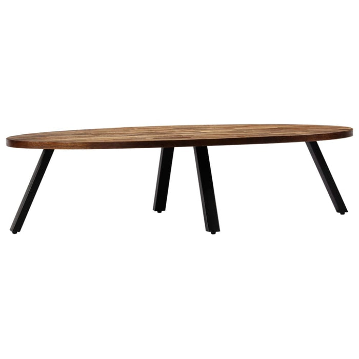 Coffee Table Solid Reclaimed Teak Oval 120x60x30 Cm Xapaoi