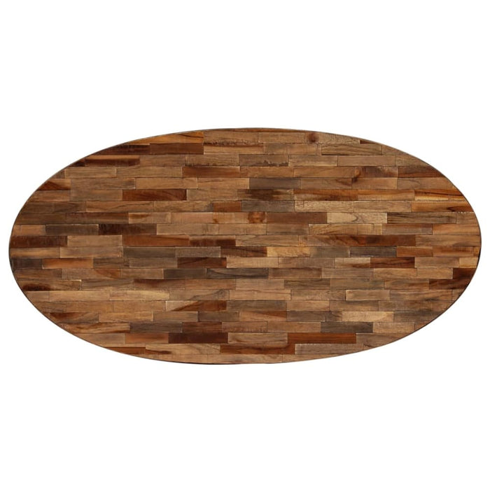 Coffee Table Solid Reclaimed Teak Oval 120x60x30 Cm Xapaoi