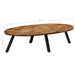 Coffee Table Solid Reclaimed Teak Oval 120x60x30 Cm Xapaoi