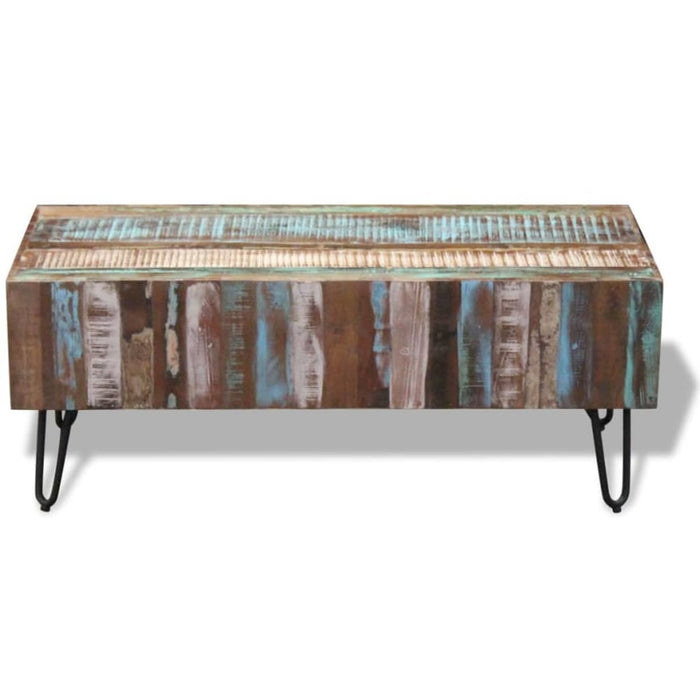 Coffee Table Solid Reclaimed Wood 100x50x38 Cm Xatapp