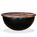 Coffee Table Solid Reclaimed Wood Black Bowl Shape Xapxpk