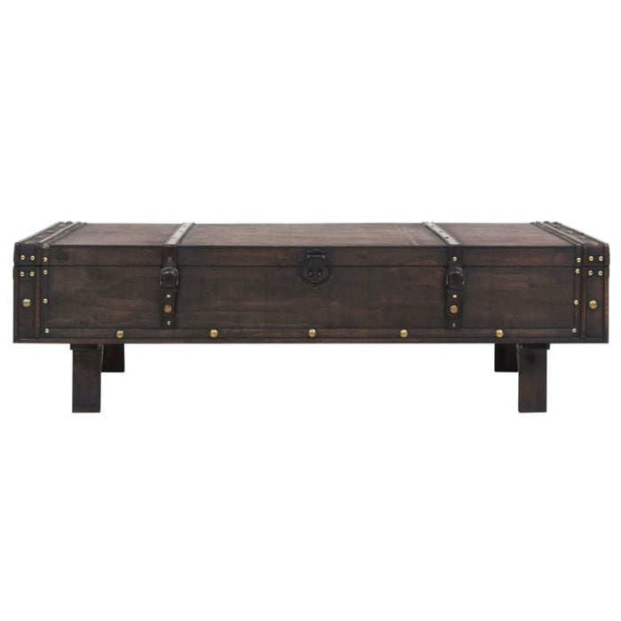 Coffee Table Solid Wood Vintage Style 120x55x35 Cm Xapnbx
