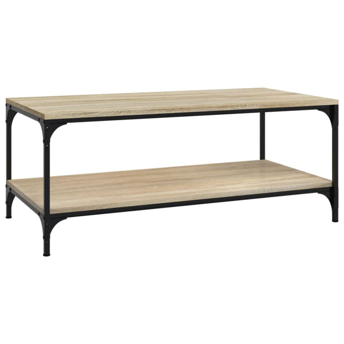 Coffee Table Sonoma Oak 100x50x40 Cm Engineered Wood Noktlt
