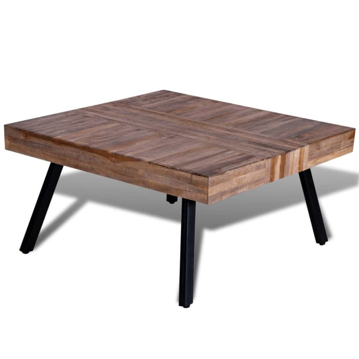 Coffee Table Square Reclaimed Teak Wood Xaoibl