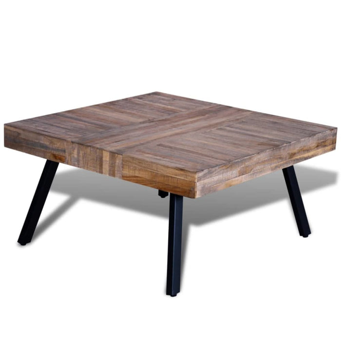 Coffee Table Square Reclaimed Teak Wood Xaoibl