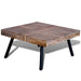 Coffee Table Square Reclaimed Teak Wood Xaoibl