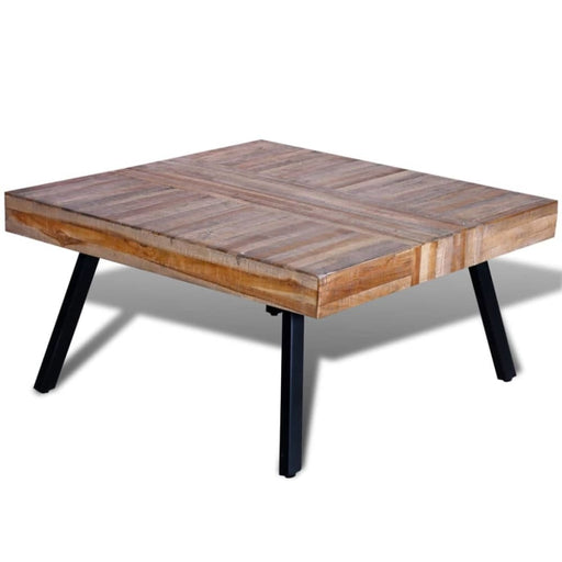 Coffee Table Square Reclaimed Teak Wood Xaoibl