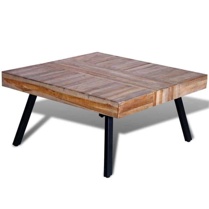 Coffee Table Square Reclaimed Teak Wood Xaoibl