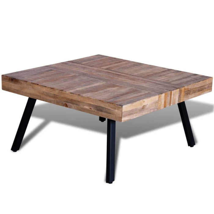 Coffee Table Square Reclaimed Teak Wood Xaoibl