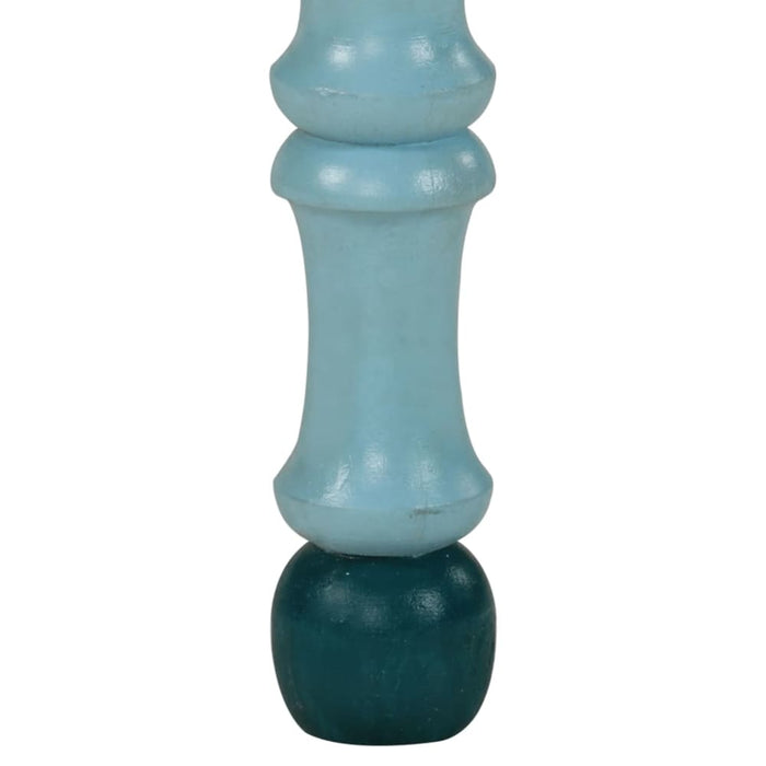 Coffee Table Turquoise Hand Painted Solid Wood Mango Tptilo