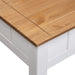Coffee Table White 100x60x45 Cm Solid Pine Wood Panama