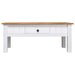 Coffee Table White 100x60x45 Cm Solid Pine Wood Panama