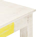 Coffee Table White 110x60x45 Cm Solid Mango Wood Txtppp