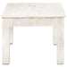 Coffee Table White 110x60x45 Cm Solid Mango Wood Txtppp