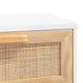 Coffee Table White 80x40x30 Cm Engineered Wood&solid Wood