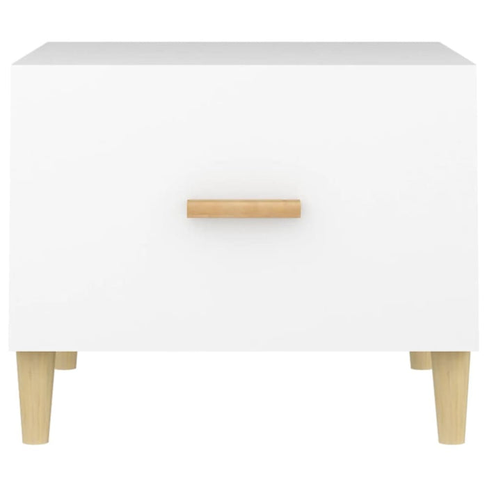 Coffee Tables 2 Pcs White 50x50x40 Cm Engineered Wood Noxibk