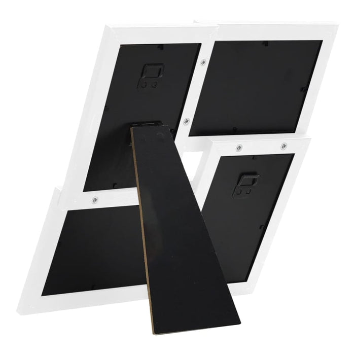 Collage Photo Frame For 4x(10x15 Cm) Picture White Mdf