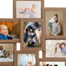 Collage Photo Frame for Picture 10 Pcs 10x15 Cm Light Brown
