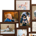 Collage Photo Frame for Picture 10 Pcs 10x15 Cm Dark Brown