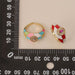 Colour Enamel Stitching Ring Dainty All - match Contrast
