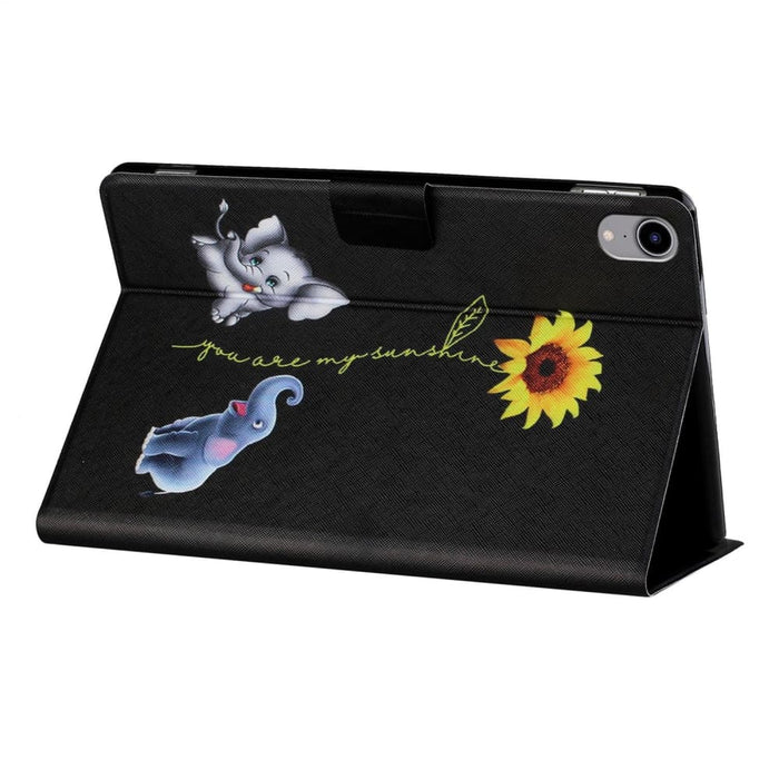 Coloured Drawing Pattern Flip Leather Smart Tablet Case