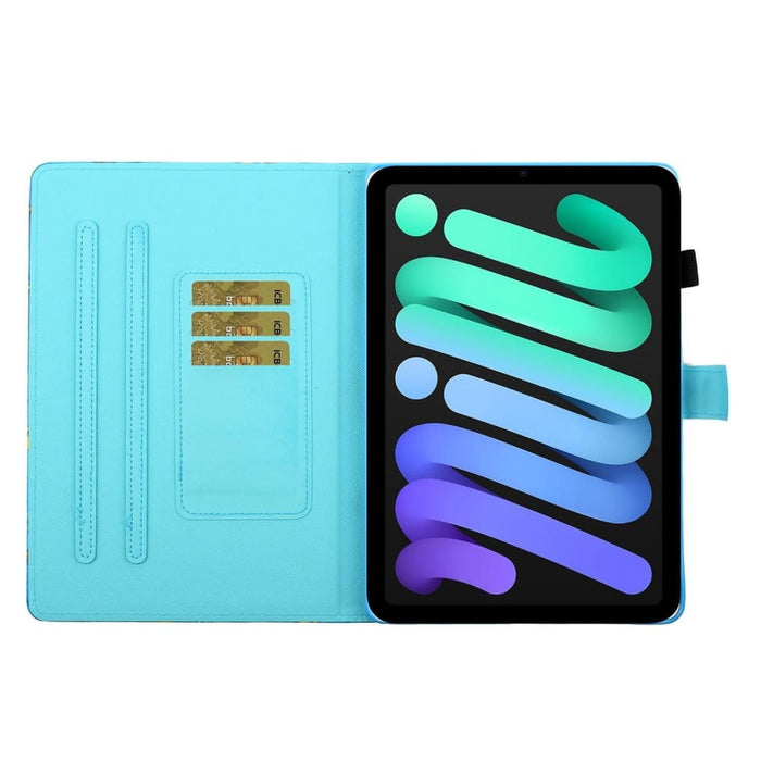 Coloured Drawing Pattern Flip Leather Smart Tablet Case