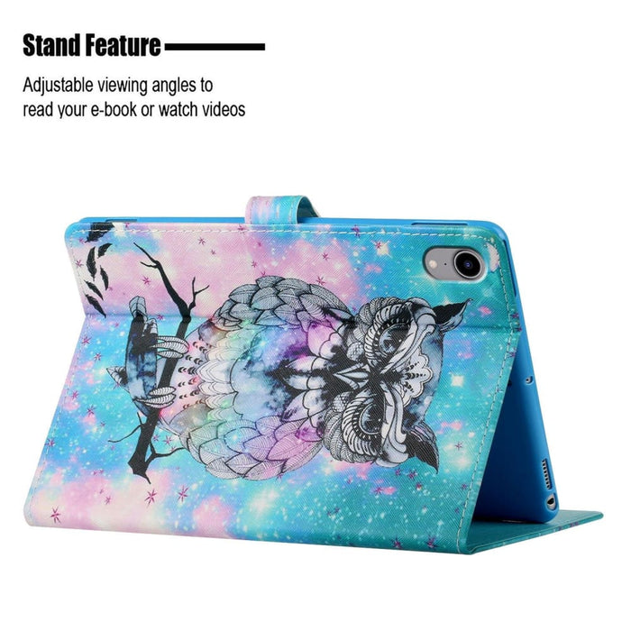 Coloured Drawing Pattern Flip Leather Smart Tablet Case