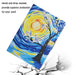 Coloured Drawing Pattern Flip Leather Smart Tablet Case