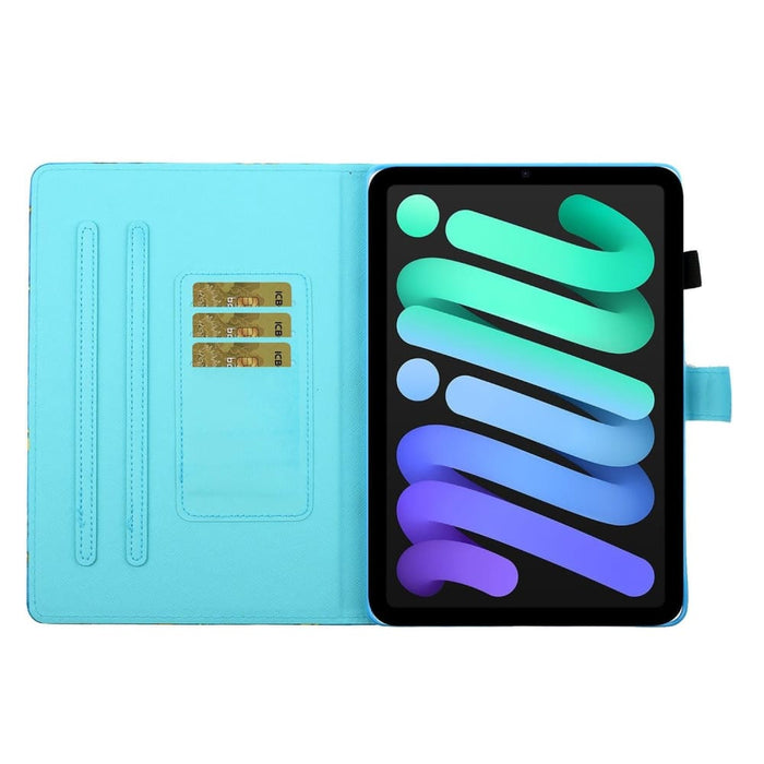 Coloured Drawing Pattern Flip Leather Smart Tablet Case