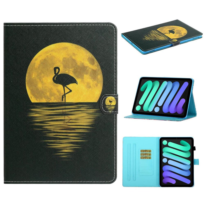 Coloured Drawing Pattern Flip Leather Smart Tablet Case